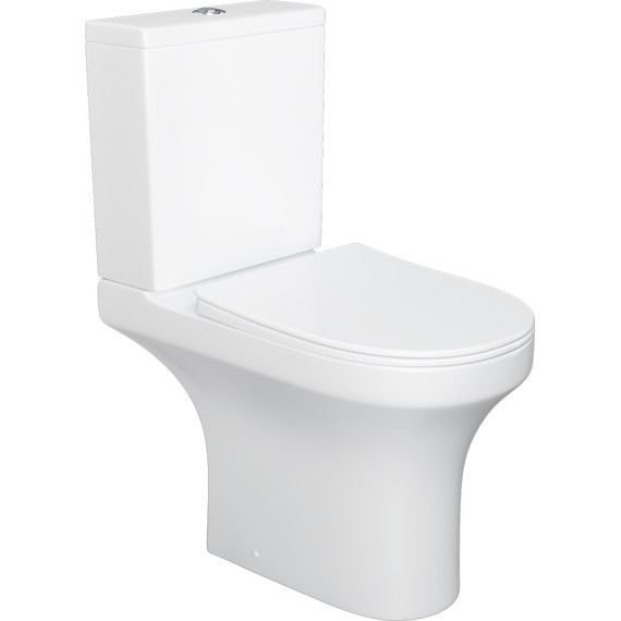 Унитаз-компакт безободковый Damixa Skyline DX35C8600SC с крышкой микролифт фото 