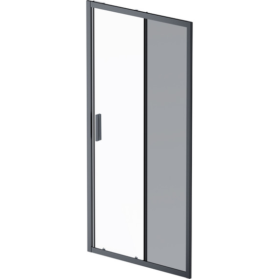 Дверь душевая Am.Pm Gem Solo 100х195 см W90G-100-1-195BM, черный/матовое фото 