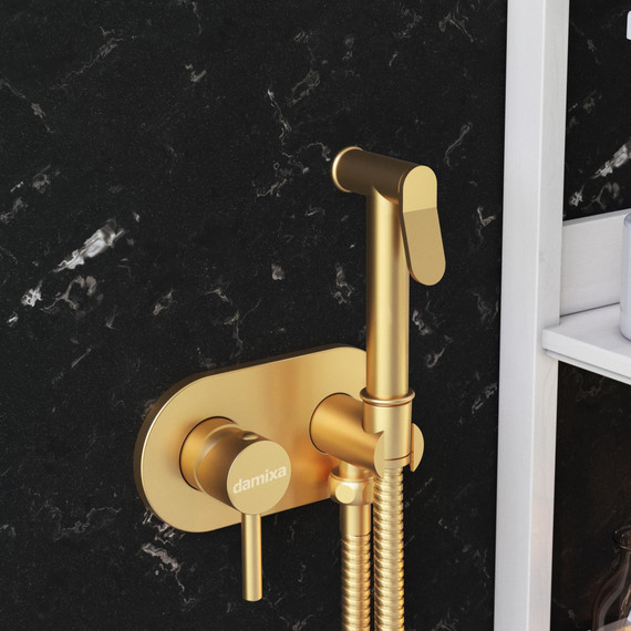 Набор для гигиенического душа Damixa Option 214000000, бронза фото 7