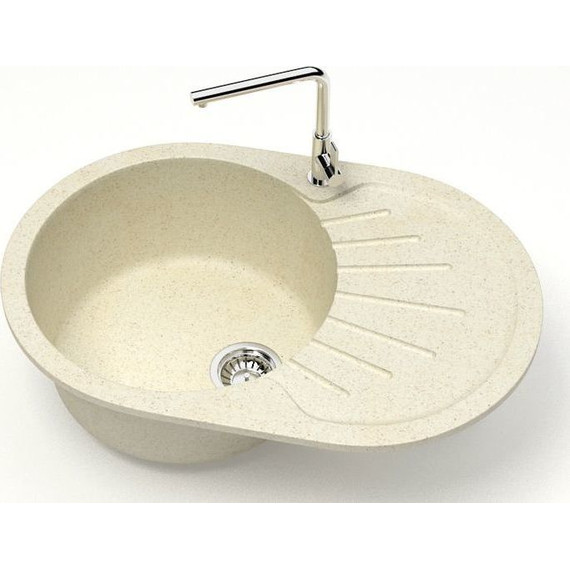 Кухонная мойка Azario Flora CS00079912, бежевый, Цвет производителя: бежевый фото 2