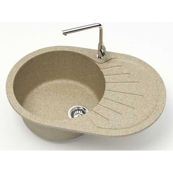 Кухонная мойка Azario Flora CS00079915, песочный, Цвет производителя: песочный фото 2