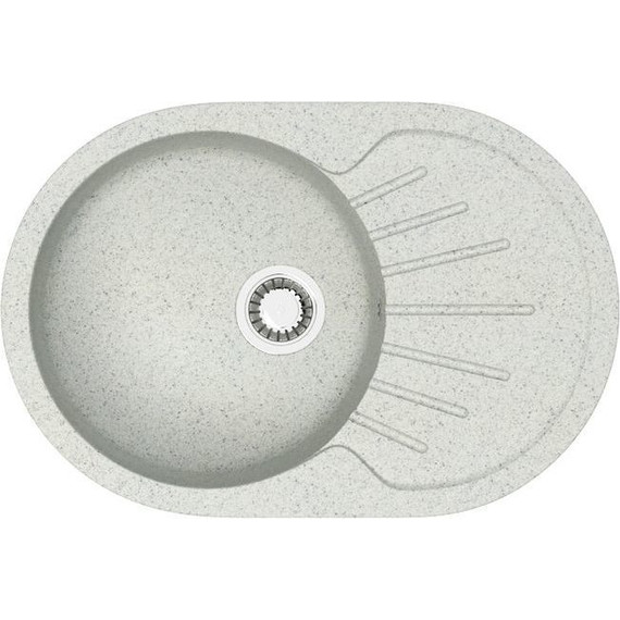 Кухонная мойка Azario Flora CS00079916, светло-серый, Цвет производителя: светло-серый фото 