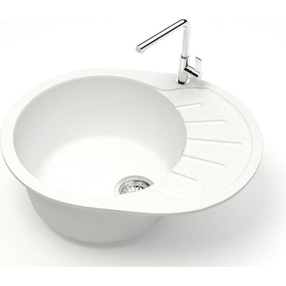 Кухонная мойка Azario Light CS00079918, белый лёд, Цвет производителя: белый лёд - 2 Кухонная мойка Azario Light CS00079918, белый лёд, Цвет производителя: белый лёд фото 2