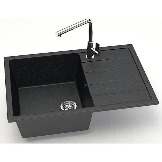 Кухонная мойка Azario Vision CS00078339, чёрный, Цвет производителя: чёрный фото 2
