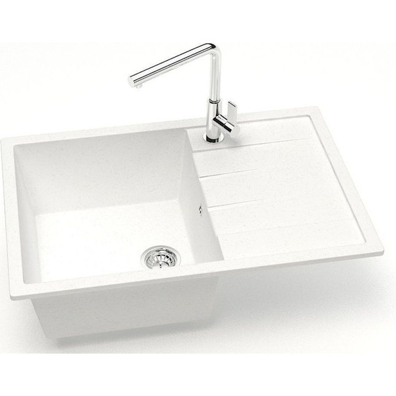Кухонная мойка Azario Vision CS00078337, белый лёд, Цвет производителя: белый лёд фото 2