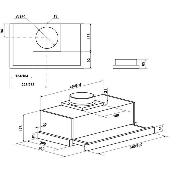Вытяжка Maunfeld VS Fast (Glass) 60 Beige (бежевое стекло) фото 18