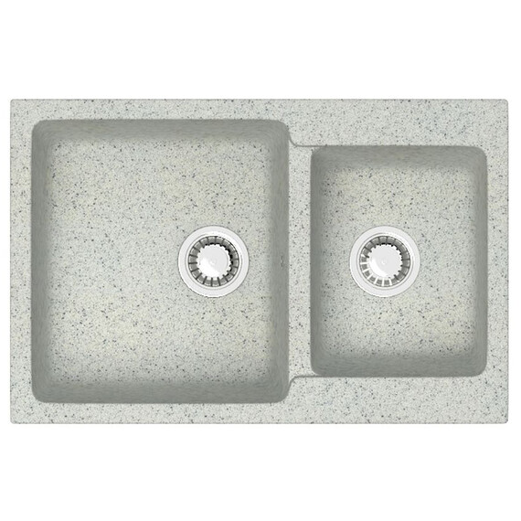 Кухонная мойка Azario Grand CS00079906, светло-серый, Цвет производителя: светло-серый фото 