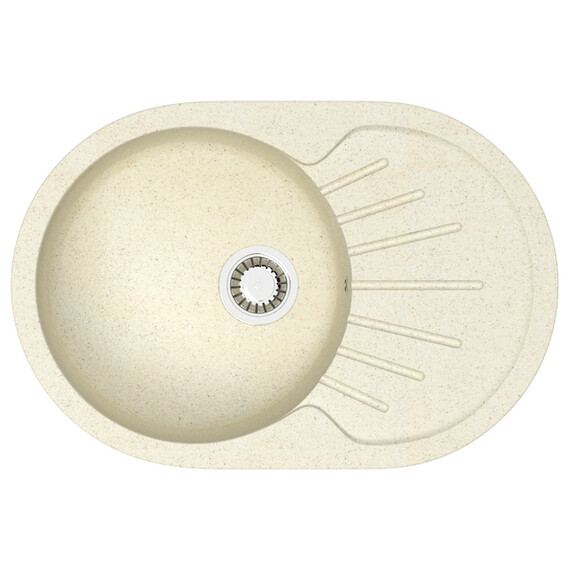 Кухонная мойка Azario Flora CS00079912, бежевый, Цвет производителя: бежевый фото 