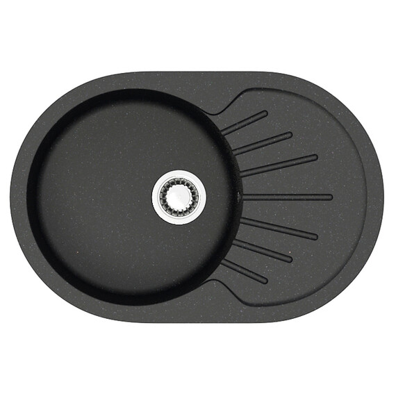 Кухонная мойка Azario Flora CS00079913, чёрный, Цвет производителя: чёрный фото 