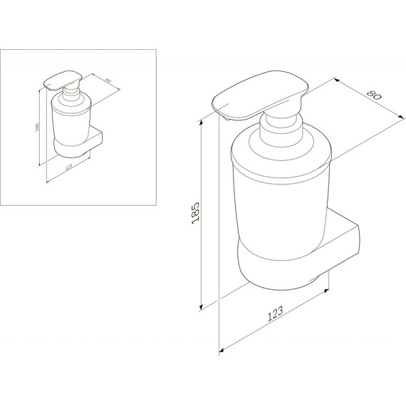 Дозатор для жидкого мыла AM.PM Sensation A3036900 - 7 Дозатор для жидкого мыла AM.PM Sensation A3036900 фото 7