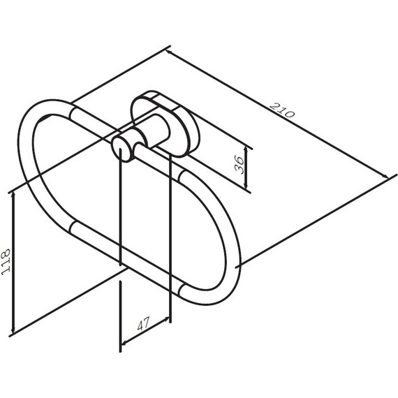 Кольцо для полотенец AM.PM Sense A7434400 фото 8