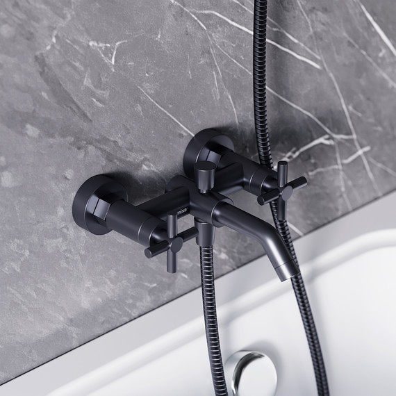 Смеситель для ванны RedBlu by Damixa Neo Classic Graphite 271000000, графит, Цвет производителя: графит фото 2