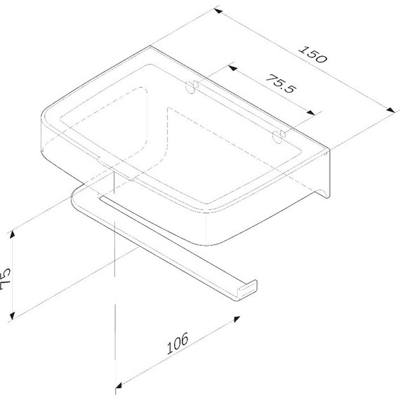 Держатель для туалетной бумаги AM.PM Inspire 2.0 A50A341500 - 8 Держатель для туалетной бумаги AM.PM Inspire 2.0 A50A341500 фото 8