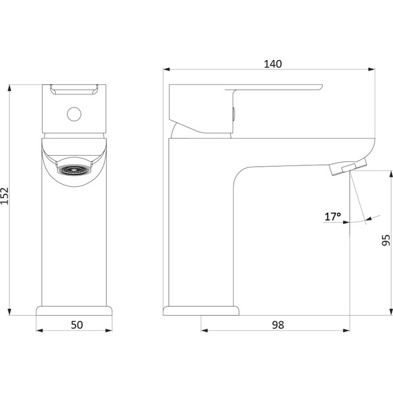 Смеситель для раковины RedBlu by Damixa Origin Elegance 840210000, белый фото 9
