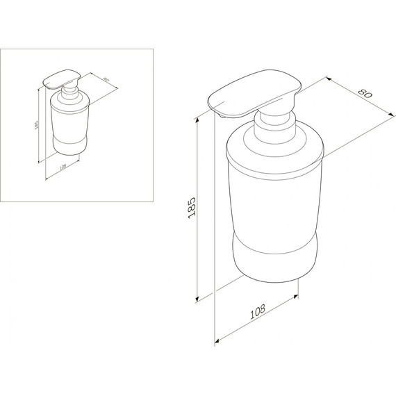 Дозатор для жидкого мыла AM.PM Sensation A3031900 - 7 Дозатор для жидкого мыла AM.PM Sensation A3031900 фото 7