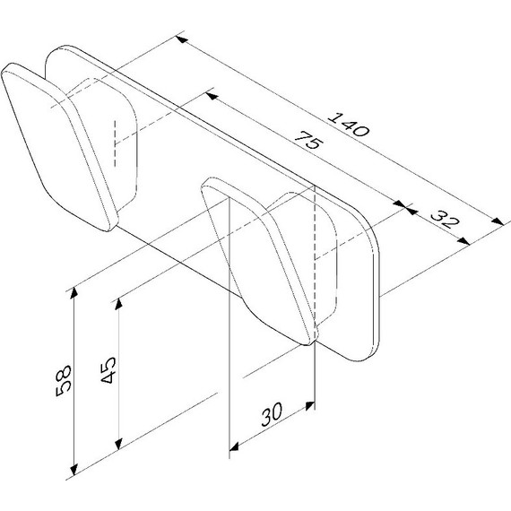 Двойной крючок AM.PM Inspire 2.0 A50A35622, цвет чёрный фото 8