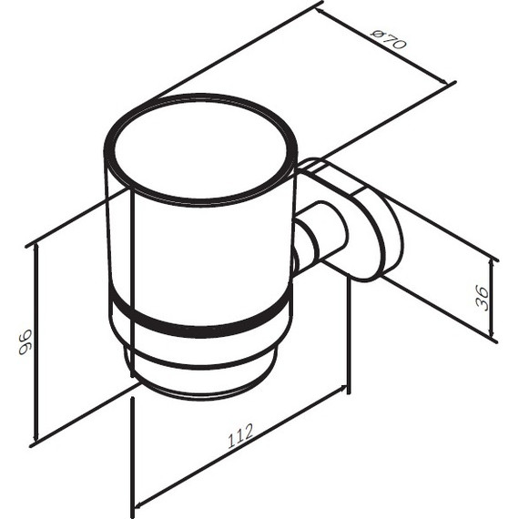 Стакан для зубных щеток AM.PM Sense A7434300 фото 8