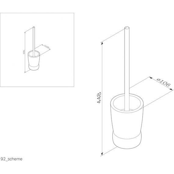 Ершик для унитаза AM.PM Sensation A3033200 - 7 Ершик для унитаза AM.PM Sensation A3033200 фото 7