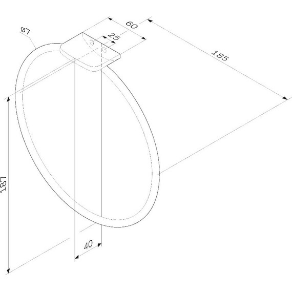Кольцо для полотенец AM.PM Inspire 2.0 A50A34400 - 8 Кольцо для полотенец AM.PM Inspire 2.0 A50A34400 фото 8