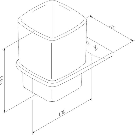 Стакан для зубных щеток AM.PM Inspire 2.0 A50A34322, цвет чёрный фото 8