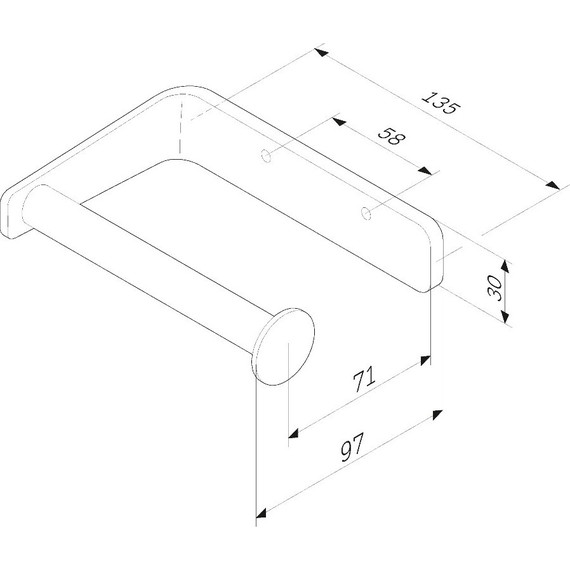 Держатель для туалетной бумаги AM.PM Inspire 2.0 A50A34100 - 8 Держатель для туалетной бумаги AM.PM Inspire 2.0 A50A34100 фото 8