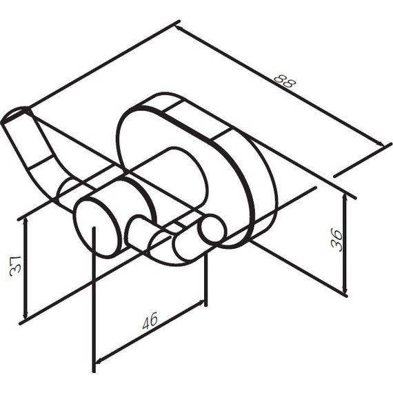Двойной крючок AM.PM Sense A7435600 - 8 Двойной крючок AM.PM Sense A7435600 фото 8