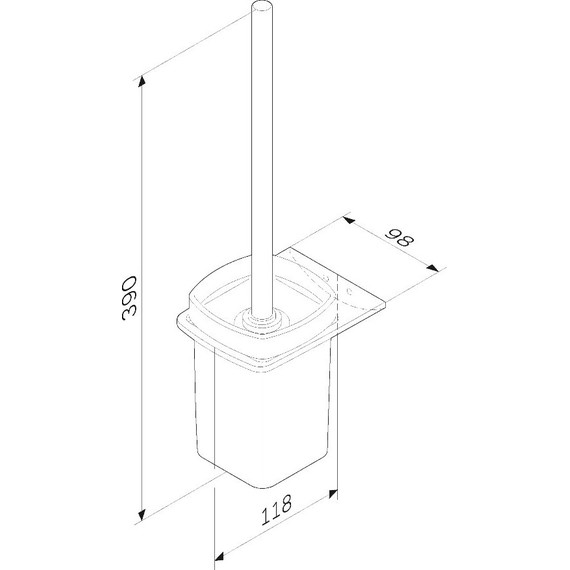 Ершик для унитаза Inspire 2.0 A50A33422, цвет чёрный - 8 Ершик для унитаза Inspire 2.0 A50A33422, цвет чёрный фото 8