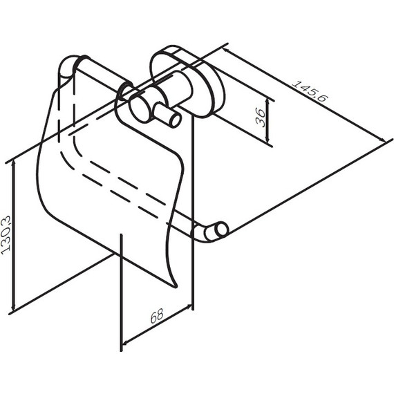 Держатель для туалетной бумаги AM.PM Sense A74341400 фото 7