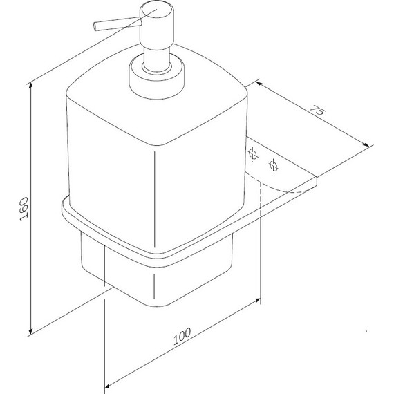 Дозатор для жидкого мыла AM.PM Inspire 2.0 A50A36922, цвет чёрный фото 8