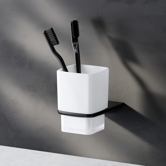 Стакан для зубных щеток AM.PM Inspire 2.0 A50A34322, цвет чёрный фото 2