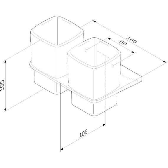 Двойной стакан для зубных щеток AM.PM Inspire 2.0 A50A343400 фото 8