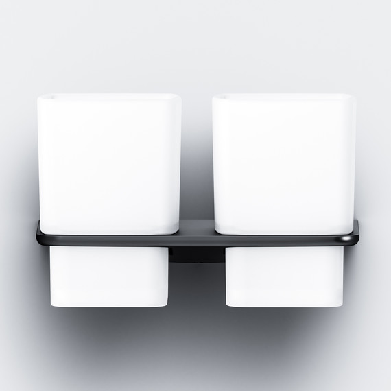 Двойной стакан для зубных щеток AM.PM Inspire 2.0 A50A343422, цвет чёрный фото 6