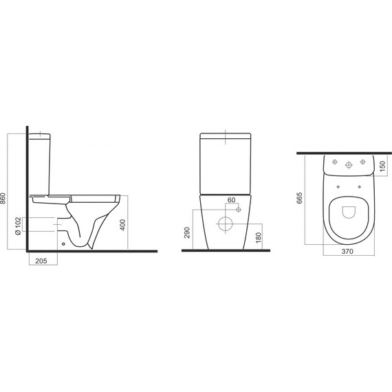 Унитаз-компакт Am.Pm Inspire C508607WH фото 17