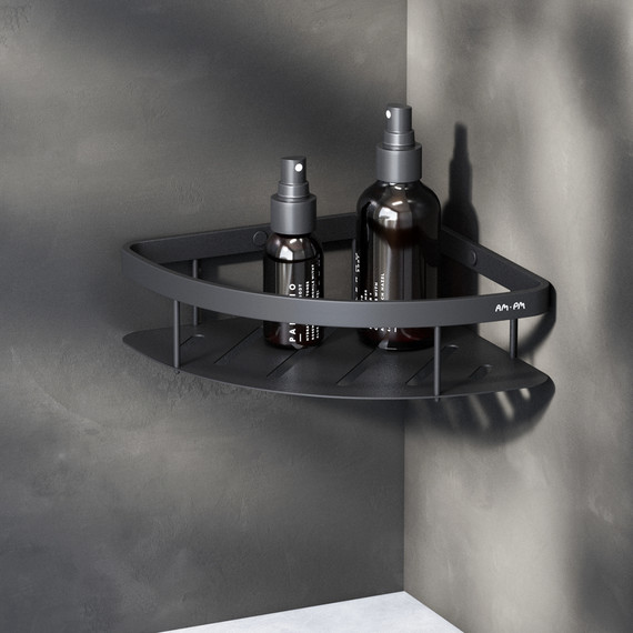 Полка угловая AM.PM Sense A7454122, цвет чёрный фото 2