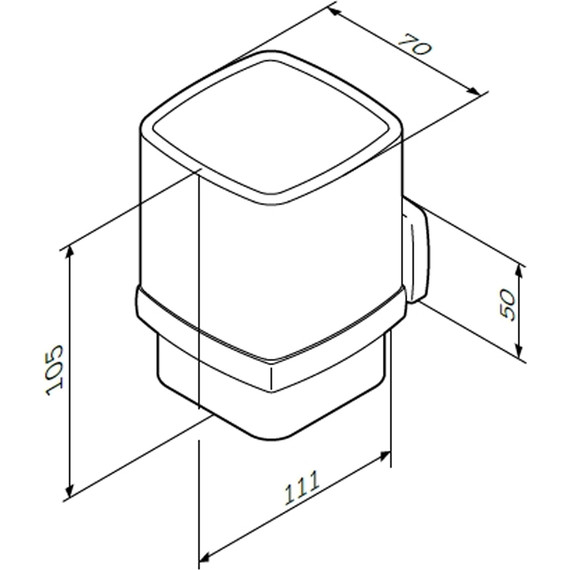Стакан для зубных щеток AM.PM Gem A9034300 фото 8