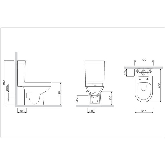 Унитаз-компакт Am.Pm Spirit V2.0 FlashClean C708600WH - 16 Унитаз-компакт Am.Pm Spirit V2.0 FlashClean C708600WH фото 16