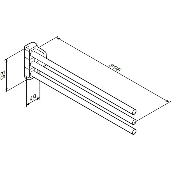 Держатель для полотенца AM.PM Gem A9032700 - 8 Держатель для полотенца AM.PM Gem A9032700 фото 8