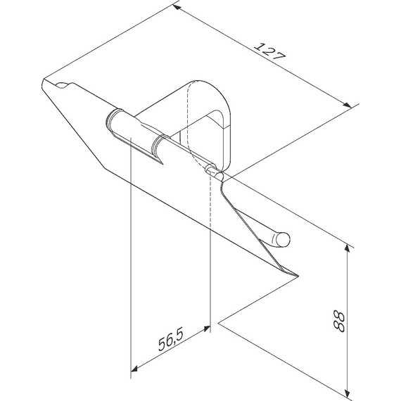 Держатель для туалетной бумаги AM.PM X-Joy A84341422, цвет чёрный фото 9