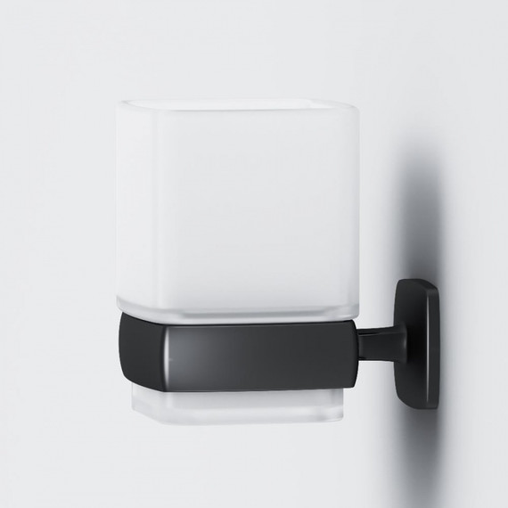 Стакан для зубных щеток AM.PM Gem A9034322, цвет чёрный фото 5