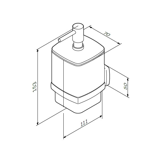 Дозатор для жидкого мыла AM.PM Gem A9036900 - 8 Дозатор для жидкого мыла AM.PM Gem A9036900 фото 8
