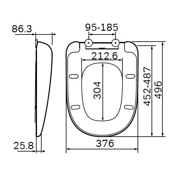 Сиденье с крышкой для унитаза Am.Pm Sensation микролифт C307851WH фото 3