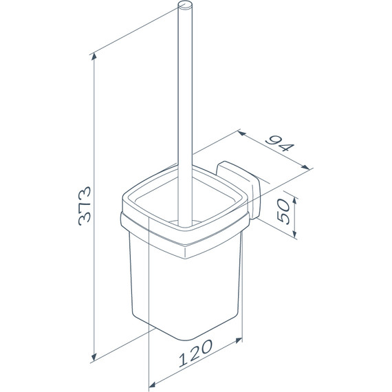 Ершик для унитаза AM.PM Gem A9033422, цвет чёрный - 8 Ершик для унитаза AM.PM Gem A9033422, цвет чёрный фото 8