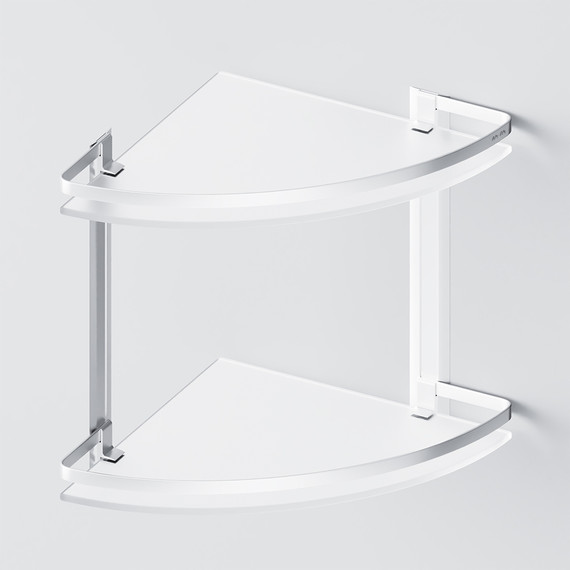 Стеклянная полка угловая AM.PM Sense A7456200 - 4 Стеклянная полка угловая AM.PM Sense A7456200 фото 4