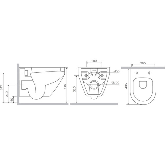 Унитаз подвесной Am.Pm Spirit V2.0 FlashClean C701700WH - 11 Унитаз подвесной Am.Pm Spirit V2.0 FlashClean C701700WH фото 11
