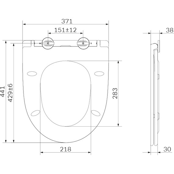 Сиденье с крышкой для унитаза Am.Pm Awe микролифт C117853WH - 4 Сиденье с крышкой для унитаза Am.Pm Awe микролифт C117853WH фото 4