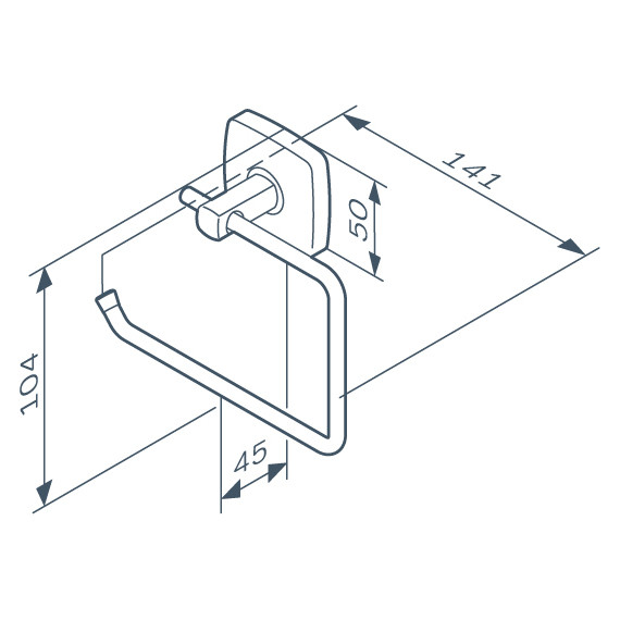 Держатель для туалетной бумаги AM.PM Gem A9034122, цвет чёрный - 8 Держатель для туалетной бумаги AM.PM Gem A9034122, цвет чёрный фото 8