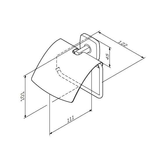 Держатель для туалетной бумаги AM.PM Gem A90341400 фото 8