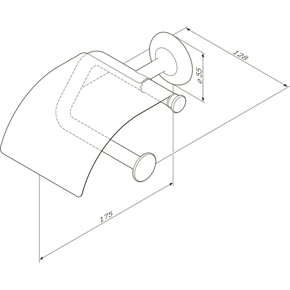 Держатель для туалетной бумаги AM.PM Like A80341500 - 8 Держатель для туалетной бумаги AM.PM Like A80341500 фото 8