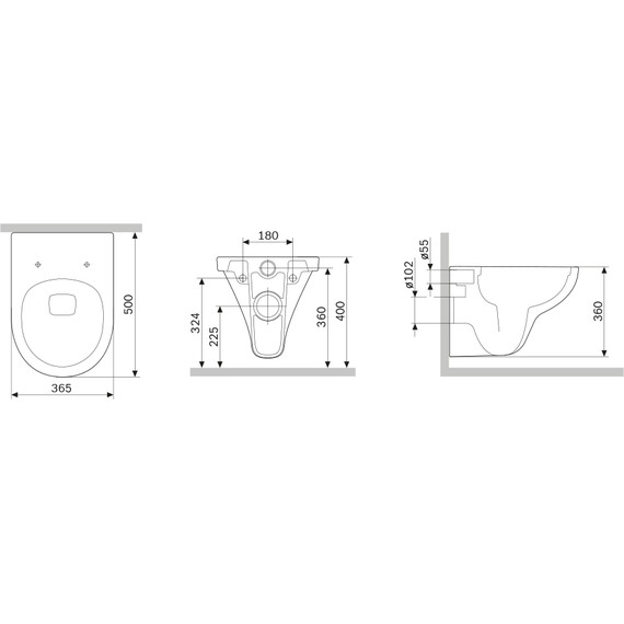Унитаз подвесной Am.Pm Gem FlashClean C901700SC с сиденьем микролифт фото 7