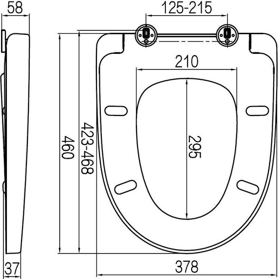 Сиденье с крышкой для унитаза Am.Pm Awe микролифт C117852WH фото 3
